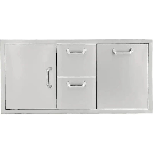 260 Series 42-Inch Door, Double Drawer & Roll-Out Trash Bin Combo