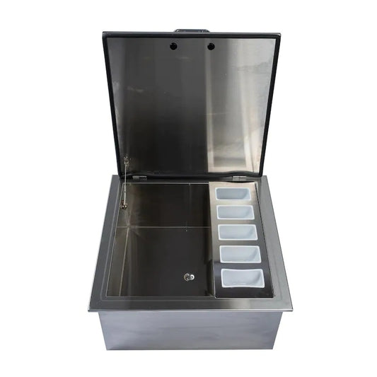 260 Series 25-Inch Drop-In Ice Bin Cooler With Condiment Tray