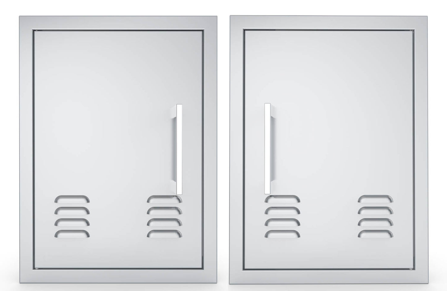 Signature Series Vertical Belved Frame Single Access Doors Vented