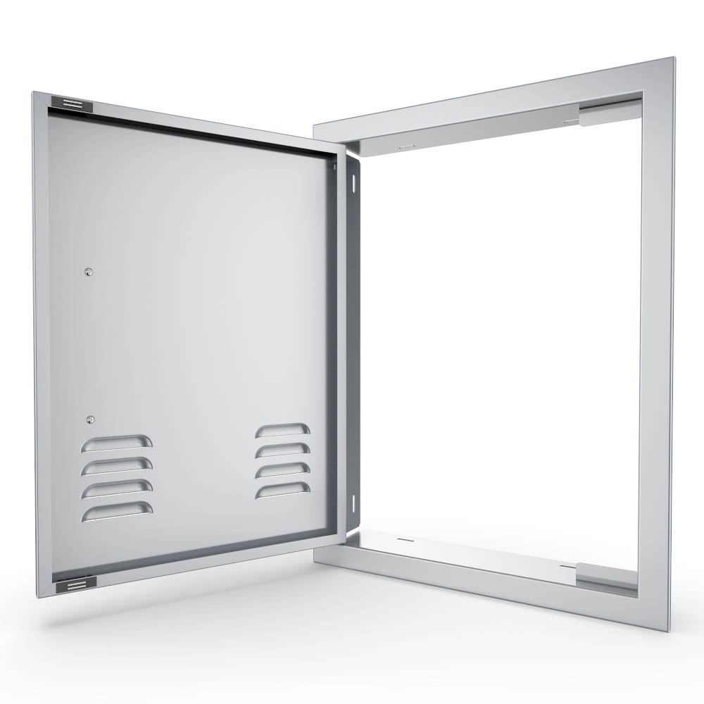 Signature Series Vertical Belved Frame Single Access Doors Vented