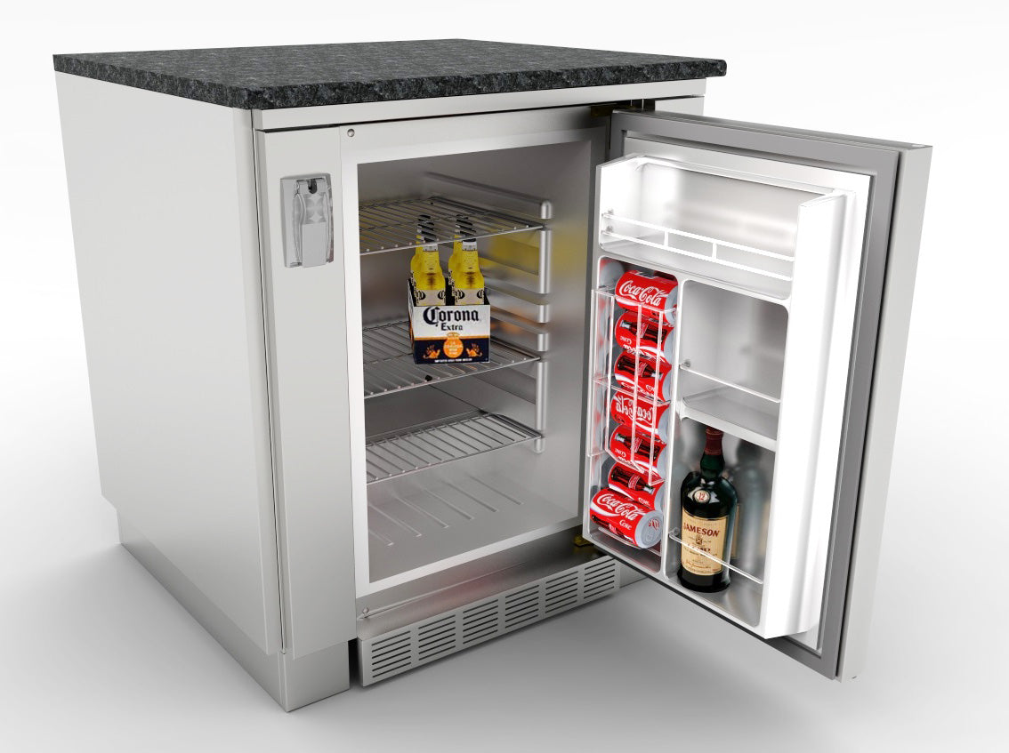 30" Sunstone Appliance Cabinet for up to 21" wide Fridge