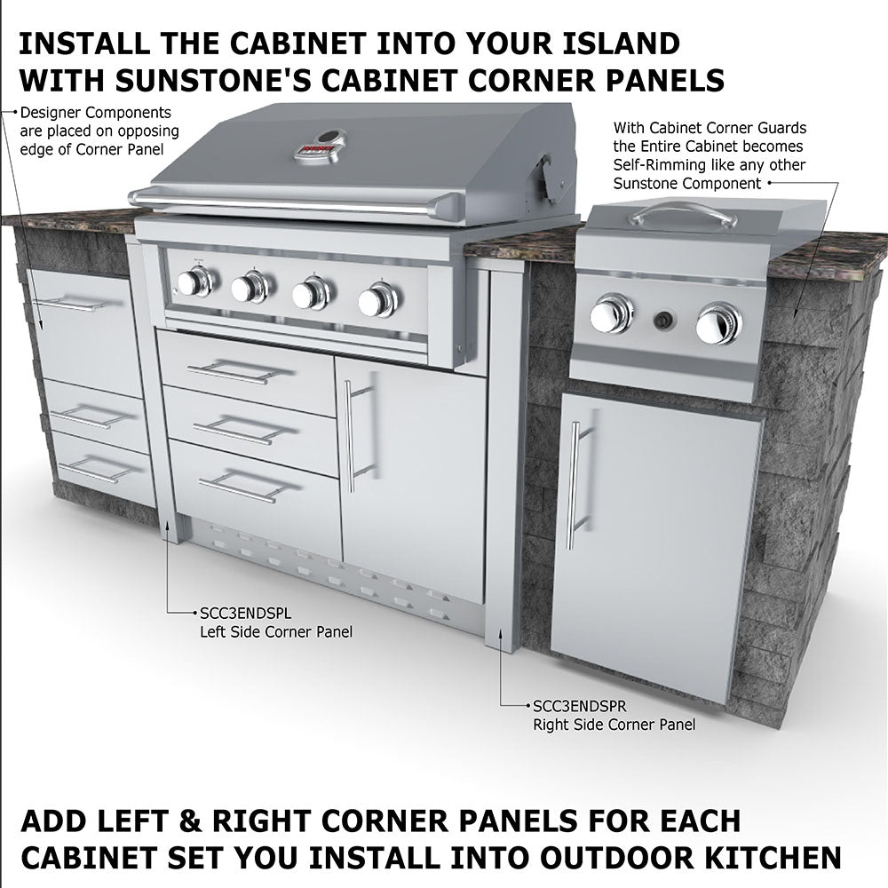 40" Sunstone Gas Grill Base Cabinet