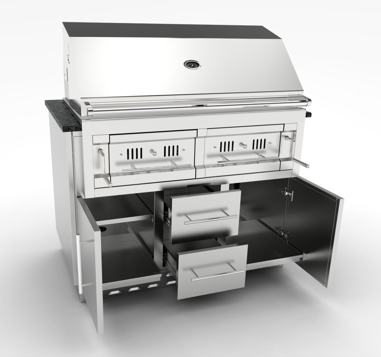 46" Sunstone Hybrid Charcoal Grill Base Cabinet