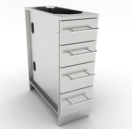 12" 4 Multi Drawer Base Cabinet