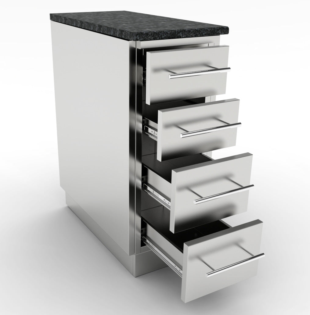 12" 4 Multi Drawer Base Cabinet