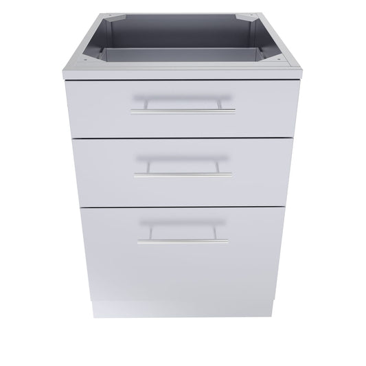 24" Large Triple Drawer Base Cabinet