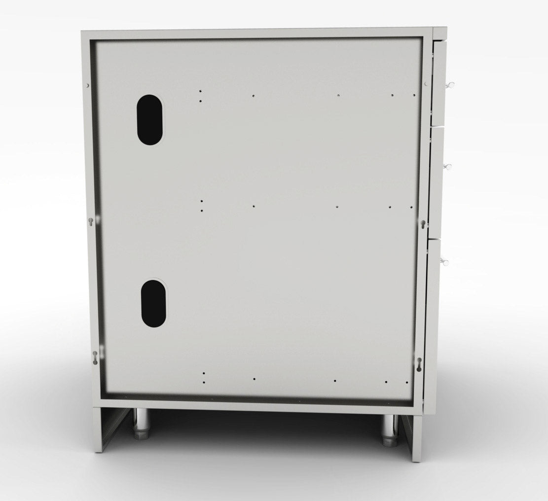 18" Left Swing Door Cabinet w/Top Drawer & Shelf