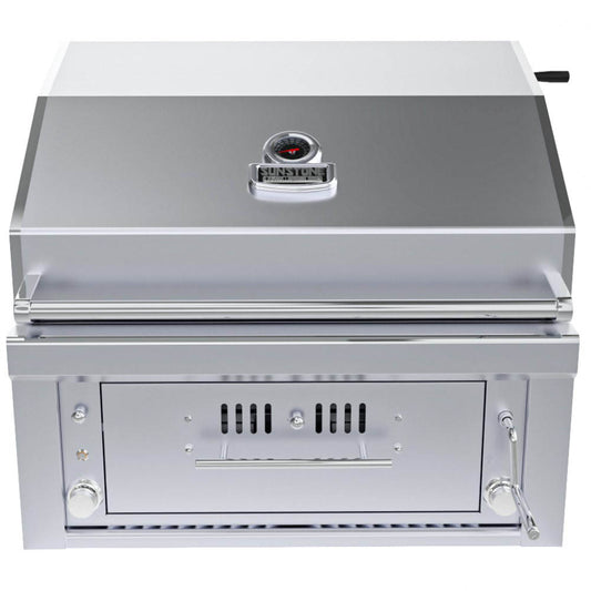 30” Gas Burners Hybrid Single Zone Charcoal/Wood Burning w/Infra-Red Burner Grill