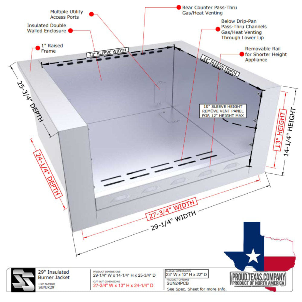 29" Sunstone Universal Appliance Jacket