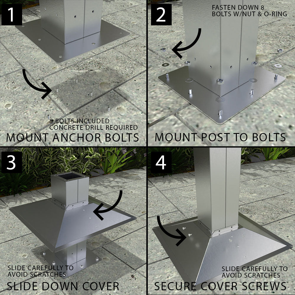 22" Sunstone Post Mount for the Appliance Jackets